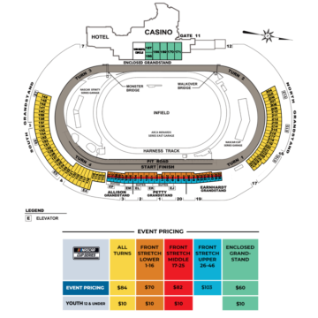 Seating/Price Chart (Sunday)