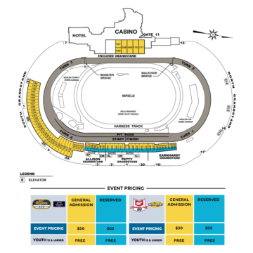 Seating/Price Chart (Fri./Sat.)