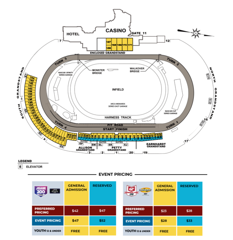 Berlin Raceway Seating Chart