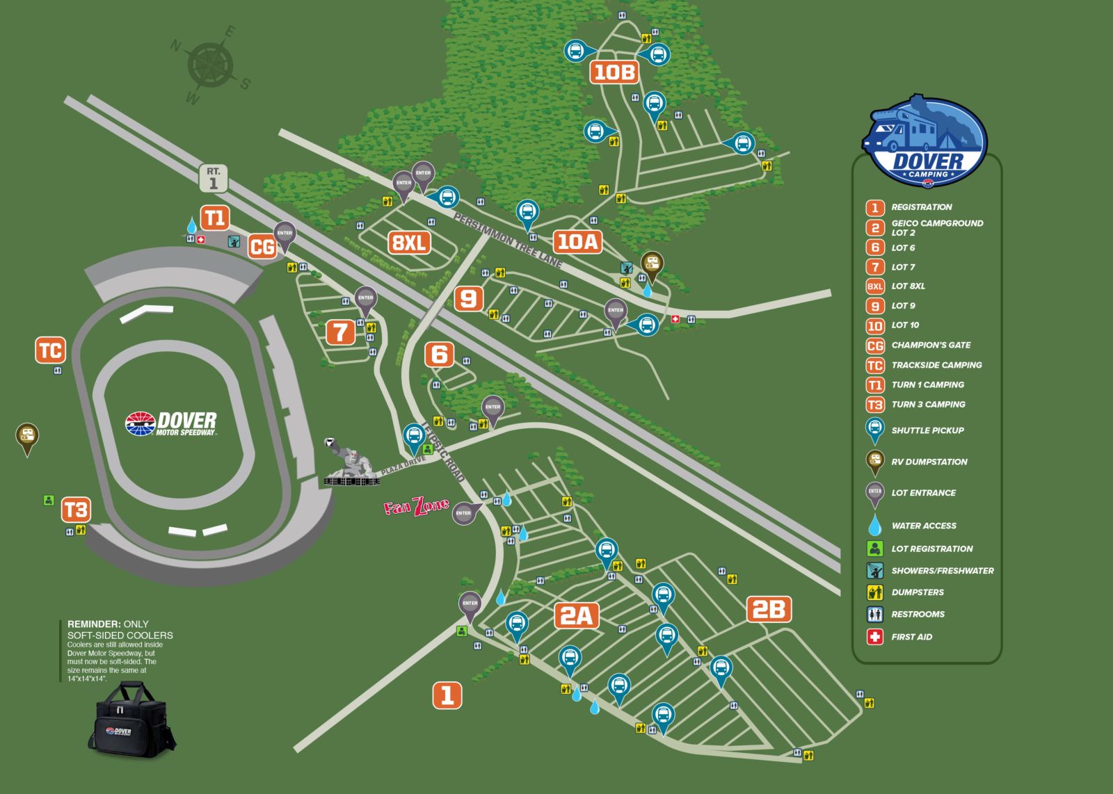 horario de la pista de carreras dover international speedway